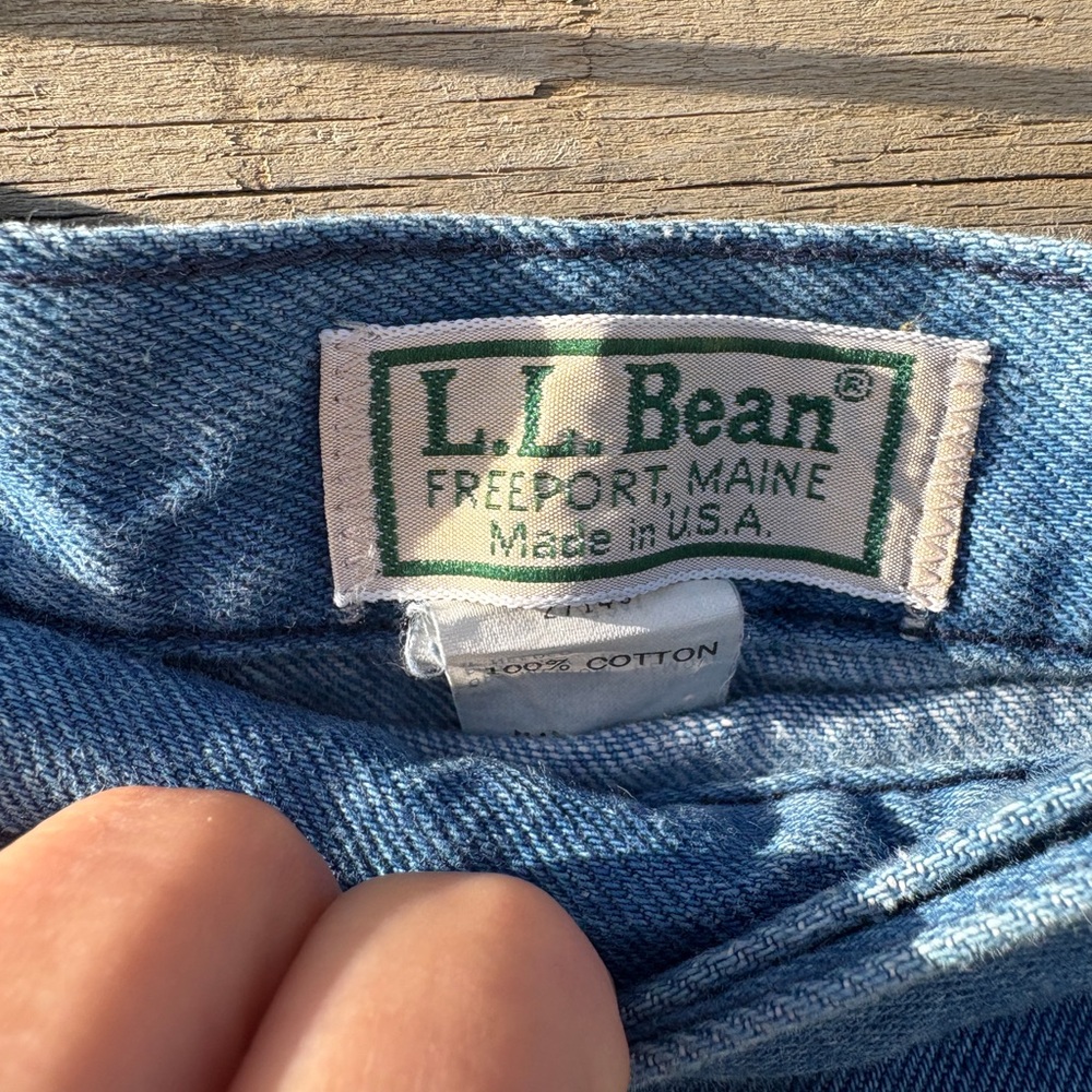 L.L. Bean Classic Blue Midi Skirt - Picture 6 of 9